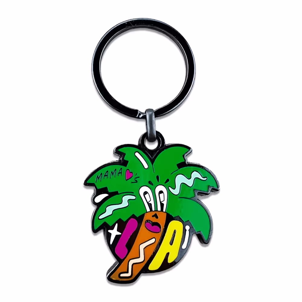 Personalized hard enamel keychain