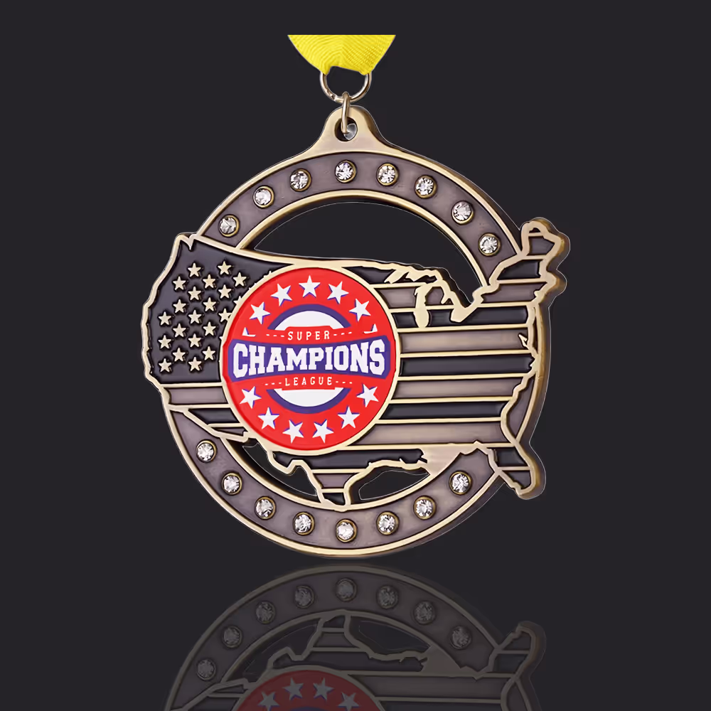 Rhinestones Medals