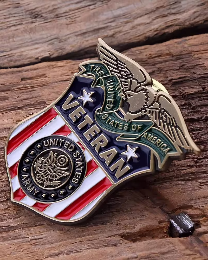 Official U.S. Army Veteran Lapel Pin – Military Service & Patriotic Gift