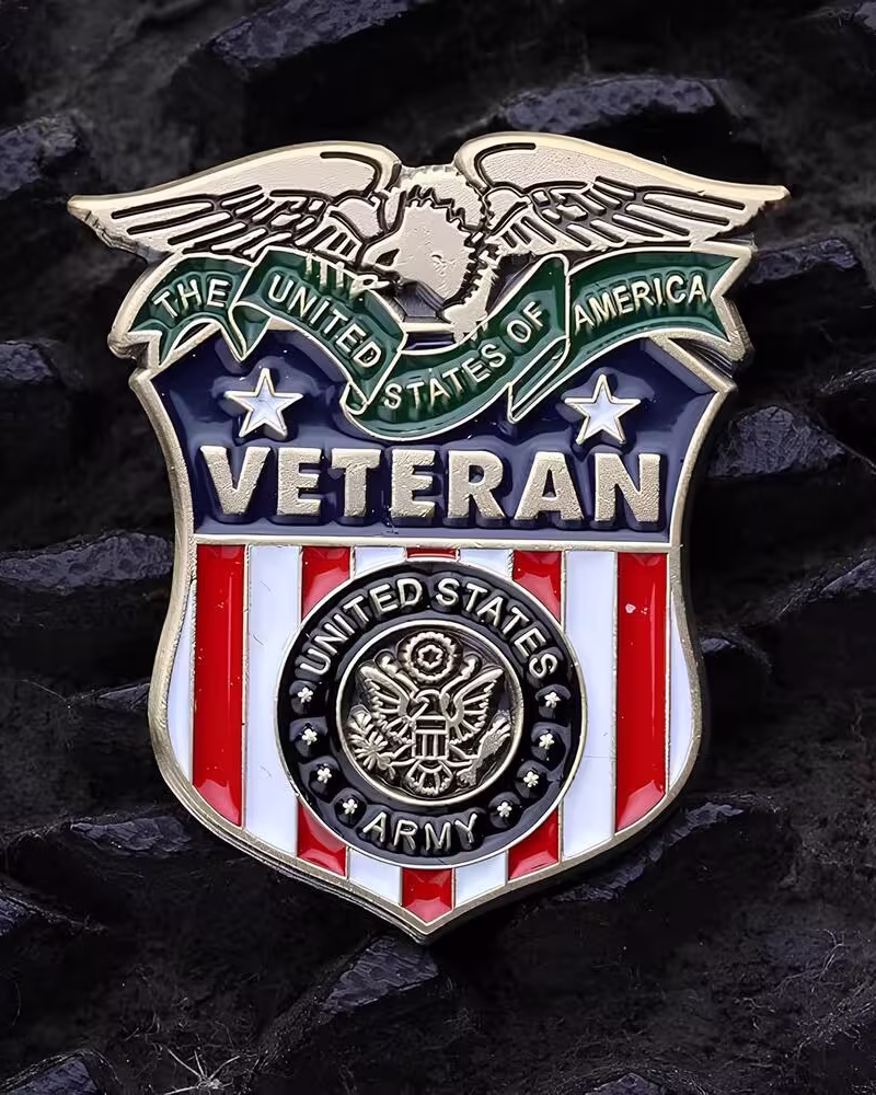 Official U.S. Army Veteran Lapel Pin – Military Service & Patriotic Gift