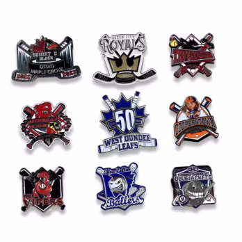 Custom Baseball Enamel Pin with Team Logo