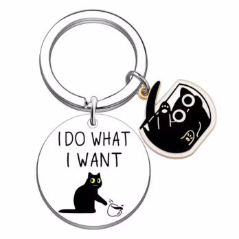 Custom Cute Cat Keychain