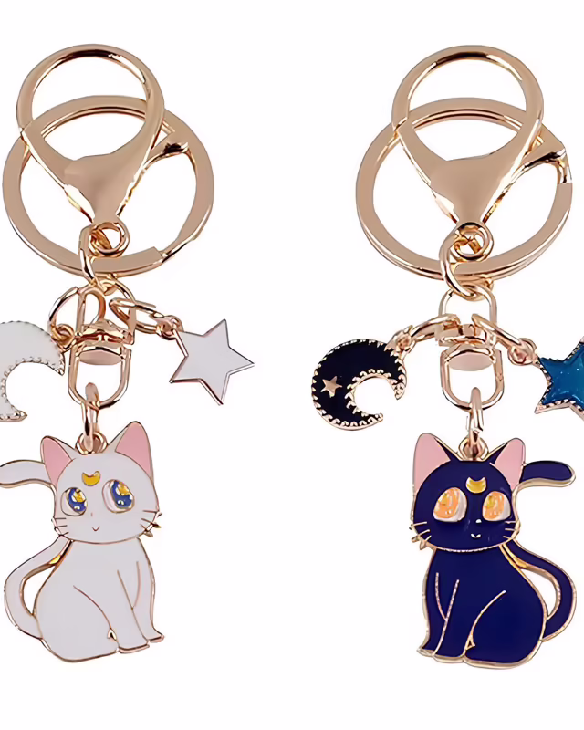 Custom Cute Cat Keychain