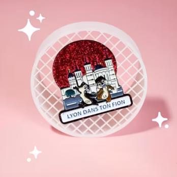 Custom Glitter Lapel Pin