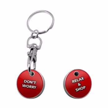 Custom Metal Trolley Token Keychain with Name Engraving