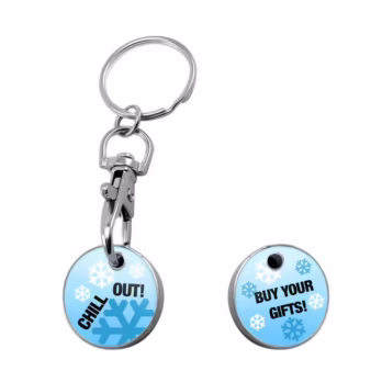 Custom Metal Trolley Token Keychain with Name Engraving