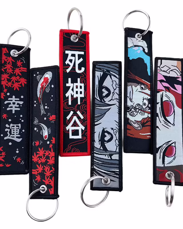 Custom Anime Woven Keychain
