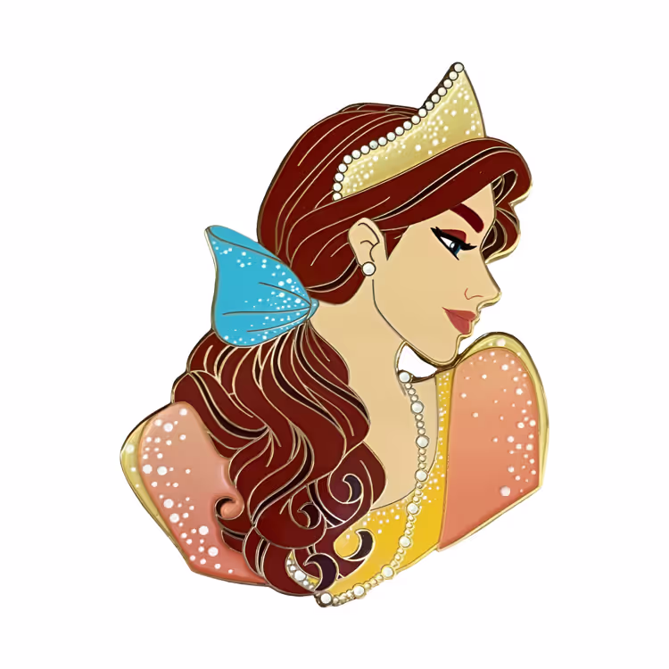 The front view of Princess Anastasia's fantasy enamel pin