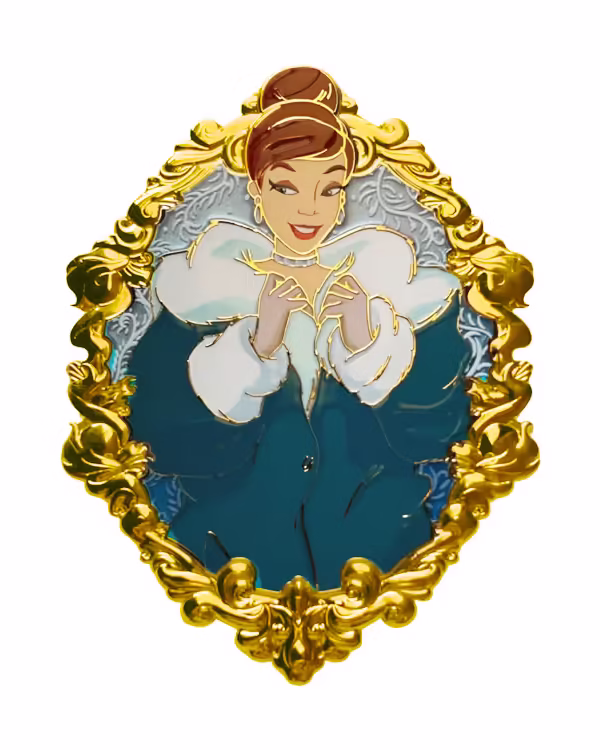 The front view of Princess Anastasia's fantasy enamel pin