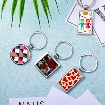 Custom Sublimation Metal Keychain Blank for Personalized Gifts