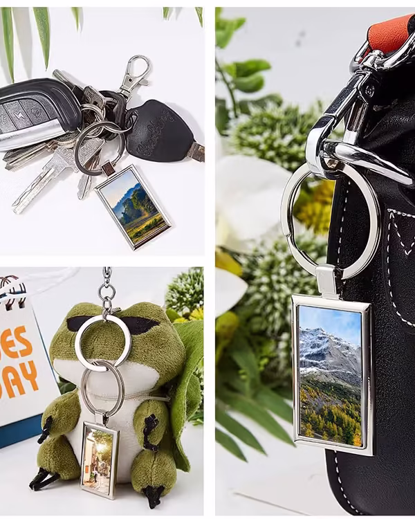 Custom Sublimation Metal Keychain Blank for Personalized Gifts