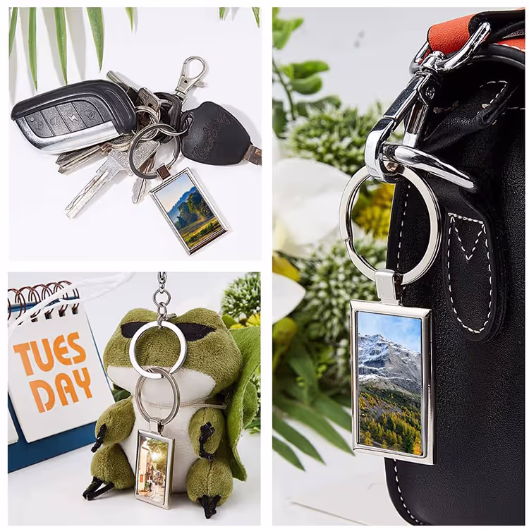 Custom Sublimation Metal Keychain Blank for Personalized Gifts