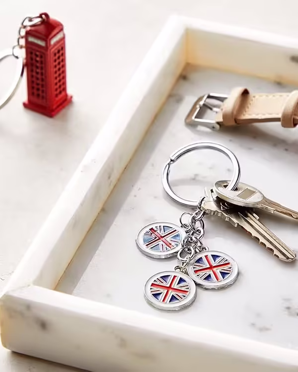 Custom USA Souvenir Metal Keychain