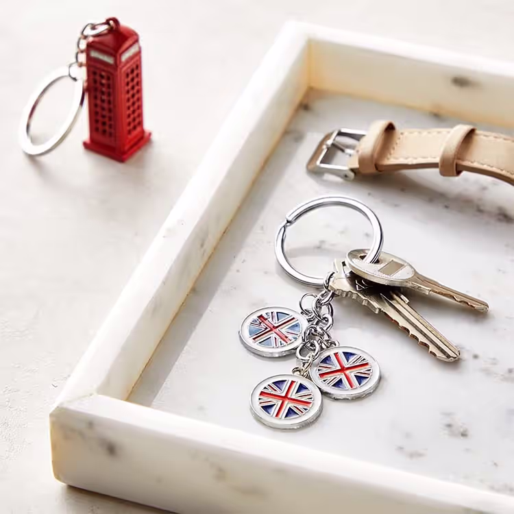 Custom USA Souvenir Metal Keychain