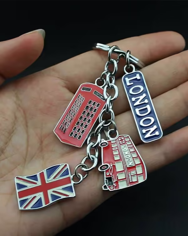 Custom USA Souvenir Metal Keychain