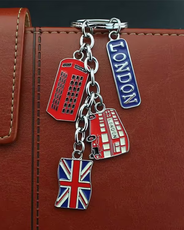 Custom USA Souvenir Metal Keychain