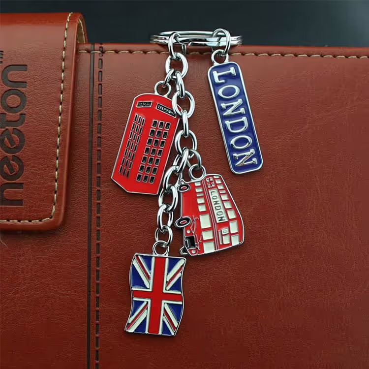 Custom USA Souvenir Metal Keychain