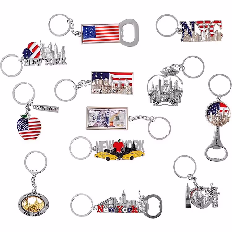 Custom USA Souvenirs Gifts Keychain