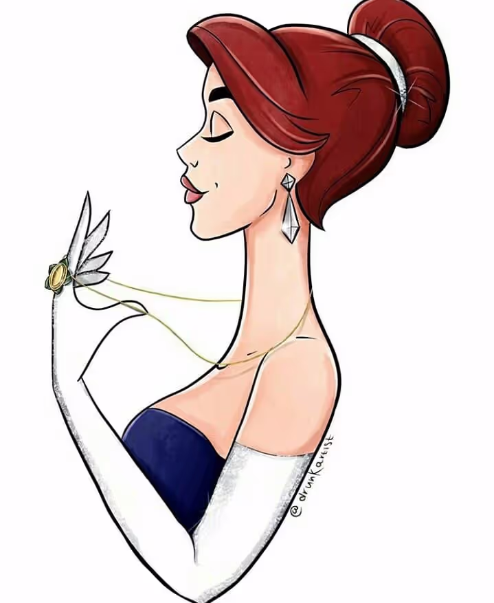 Illustration-style image of Princess Anastasia