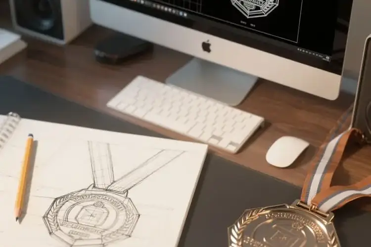 Process of designing a custom medal from concept to finished product
